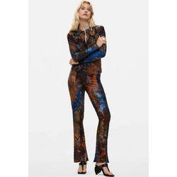 Desigual Bucarest Γυναικείο Παντελόνι Καφέ 26WWPK05
