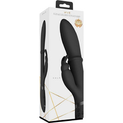 Vive Halo Δονητής Rabbit 14cm Μαύρος