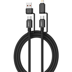 LDNIO LC16 - Καλώδιο USB 4 σε 1, 65W, 1.2m