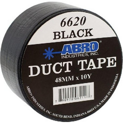 Abro 6620-B Αυτοκόλλητη Υφασμάτινη Ταινία Μαύρη 50mm x 9m