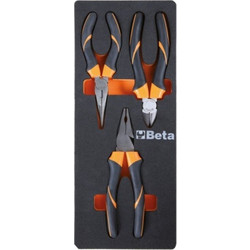 BETA M134 Soft foam tray with pliers and nippers