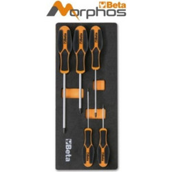 BETA EVA Foam Tray with Morphos Screwdrivers for Cross Head Phillips(R) Screws