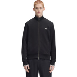 Fred Perry Ανδρική Ζακέτα Φούτερ με Φερμουάρ Μαύρη J3340-102
