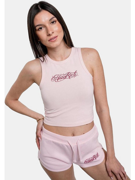 Hoodrich Solace Open Back Γυναικείο Crop Top Αμάνικο HW01260058 Pink_A_Boo/Garnet