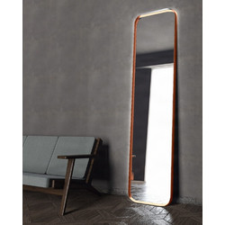 Καθρέπτης Επιδαπέδιος με Led Project Mirrors Iron Floor Curved Ματ Χαλκός 50x200cm IRON FLOOR CURVED 50X200 COPPER + LED