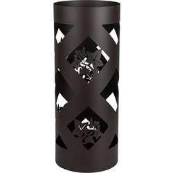 ΟΜΠΡΕΛΟΘΗΚΗ ΜΕΤΑΛΛΙΚΗ ΚΑΦΕ 19.5x19.5x49cm 819-02623 ESTHETI
