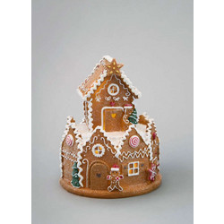 Διακοσμητικό LED σε σχήμα σπιτιού από gingerbread