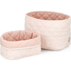 Cam Cam Καπιτονέ καλάθια αποθήκευσης,Classic Stripes Rose