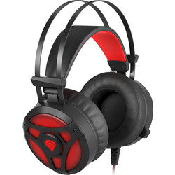 Genesis Neon 360 Gaming Headset Over Ear Black Red