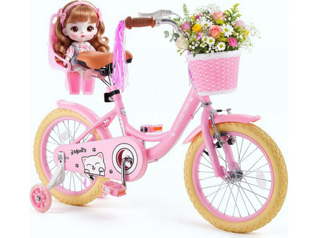 Vevor Princess Pink Παιδικό Ποδήλατο 16" Ροζ