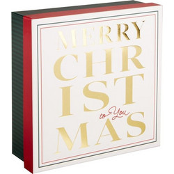 ΚΟΥΤΙ ΔΩΡΟΥ ΧΑΡΤΙΝΟ XMAS EXTRA SMALL MERRY CHRISTMAS 18,5x6,3x18,5cm