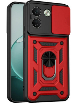 Bodycell Armor Slide Cover Θήκη Κινητού Red (Xiaomi Redmi Note 17 Pro Max 5G)