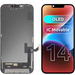 JK Οθόνη LCD για Apple iPhone 14 OLED IC Μαύρο