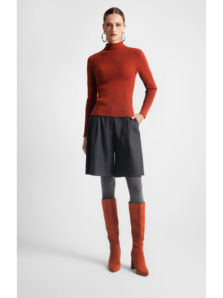 Moutaki Stella knit top - ecai/black/khaki/off white/grey Grey