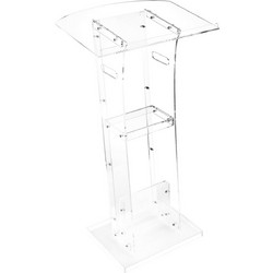 VEVOR Αναλόγιο Podium, Ακρυλικό Αναλόγιο 1100 mm, Φορητή Βάση Laptop με Ευρεία Επιφάνεια Ανάγνωσης και Ράφι Αποθήκευσης, Στοπ Βιβλίων, Επιδαπέδιο, για Τάξη, Γάμο, Συνέδριο, Διάλεξη και Συναυλία