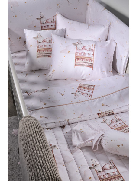 Down Town Κουβερλί Little Bunny Κούνιας 95x145 854 Pink