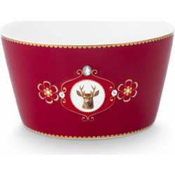 PIP STUDIO - ΠΟΡΣΕΛΑΝΙΝΟ ΜΠΩΛ LOVE BIRDS DEER DARK RED 15m