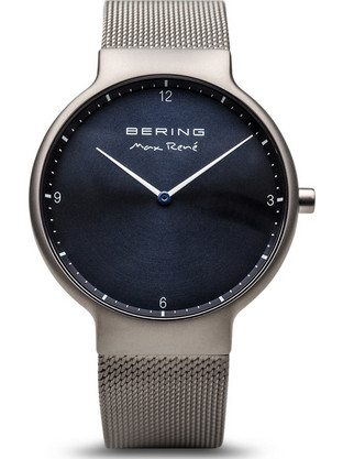 Bering Max Rene Ανδρικό Ρολόι με Ασημί Μεταλλικό Μπρασελέ 15540-077