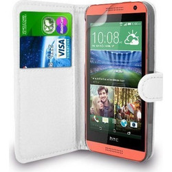 Δερμάτινη Θήκη/Πορτοφόλι για HTC One Mini 2 Λευκό (OEM)