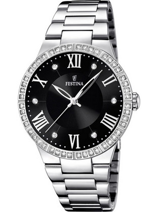 Festina Γυναικείο Ρολόι με Ασημί Μεταλλικό Μπρασελέ F16719/2