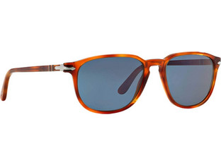 Persol 3019S 96/56 Ανδρικά Γυαλιά Ηλίου Τετράγωνα Κοκάλινα Ταρταρούγα με Μπλε Καθρέπτη Φακό