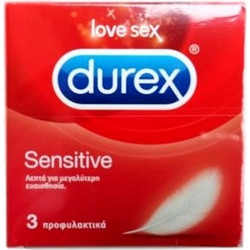 Durex Sensitive Thin Feel Προφυλακτικά Λεπτά με Λιπαντικό 12x3τμχ