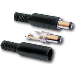 DC CONNECTOR MALE 5.5 X 2.1 BLACK ΑΡΣΕΝΙΚΟ ΤΕΛΙΚΟ ΒΥΣΜΑ ΤΡΟΦΟΔΟΣΙΑΣ ΜΑΥΡΟ CV-DC-12 DC15