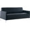 Woodwell Style Τριθέσιος Καναπές από Δερματίνη Μαύρος 164x71x72cm E948,32