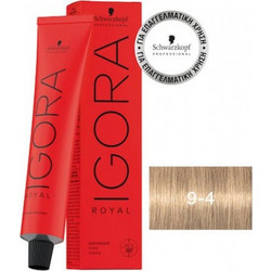Schwarzkopf Igora Royal 9-4 Ξανθό Πολύ Ανοιχτό Μπεζ Μόνιμη Βαφή Μαλλιών 60ml
