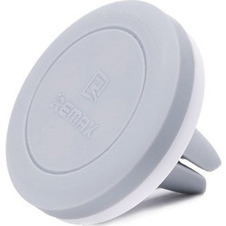 Remax RM-C10 Μαγνητική Βάση Στήριξης iPhone 5/5c/5s/6/6 Plus και Smartphones 3.5"-6" για τις Γρίλιες του Αυτοκινήτου με Δυνατότητα Περιστροφής Λευκό/Γκρι