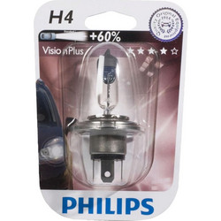 Philips H4 VisionPlus Αλογόνου 12V 60/55W 1τμχ