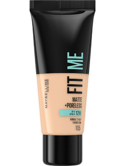 Maybelline Fit Me Matte & Poreless 105 Natural Ivory Liquid Foundation 30ml