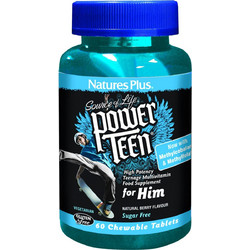 Nature's Plus Power Teen for Him 60 Μασώμενα Δισκία
