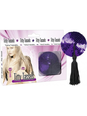 Κόσμημα στήθους Titty Tassels μοβ