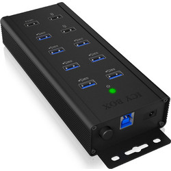 RaidSonic IcyBox IB-HUB1703-QC3 USB Hub 3.0 USB-A με 7 Θύρες USB-A & Εξωτερική Παροχή Ρεύματος