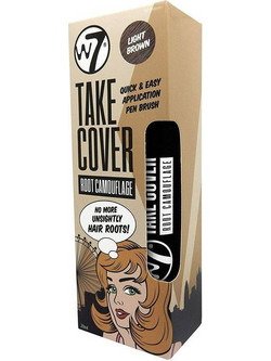 W7 Take Cover Root Camouflage Light Brown Μάσκαρα Μαλλιών 3.5gr