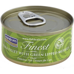 Fish4Cats Finest Adult with Tuna & Green Lipped Mussles 70gr