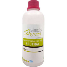 Simply Green Ήπια Αλκοολούχος Λοσιόν 70° Neutral 350ml