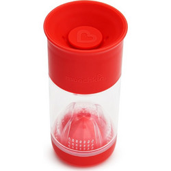 Munchkin Ποτήρι με Θήκη για Φρούτα MIRACLE FRUIT INFUSER 410ML RED -51781