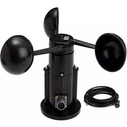 Wind Speed Sensor Anemometer Three Cups Aluminium Current Voltage Output 4-20Ma12V/24V
