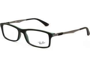 Ray-Ban RB7017 5197 Ανδρικός Σκελετός Γυαλιών Οράσεως Κοκάλινος Μαύρος