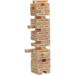 Vedes Natural Games Πύργος Ισορροπίας 60 Τεμαχίων Επιτραπέζιο Παιχνίδι για 8+ Ετών για 2-4 Παίκτες