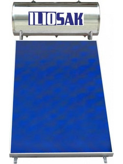 ILIOSAK ΤίΝΟΧ Blue Ηλιακός Θερμοσίφωνας 120lt 1.5m² Inox Διπλής Ενέργειας