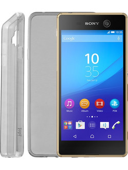 Sony Xperia M5 E5603, E5606, E5653 - Θήκη TPU GEL γκρί (OEM)