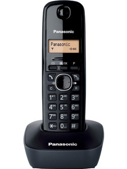 Panasonic KX-TG1611 Ασύρματο Τηλέφωνο Μαύρο
