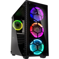 Kolink Observatory Black Gaming Midi Tower Κουτί Υπολογιστή RGB με Πλαϊνό Παράθυρο