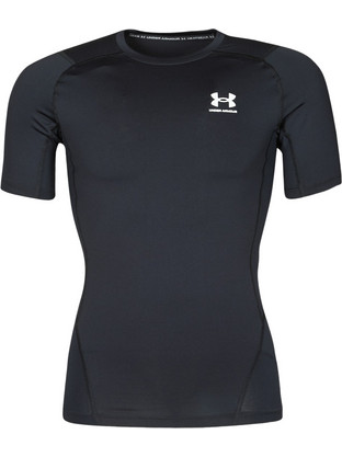Under Armour HeatGear Armour Short Sleeve Ανδρικό Αθλητικό T-Shirt Μαύρο 1361518-001