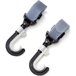 Cangaroo Γάντζοι Καροτσιού Hookey Black 2τμχ 1606