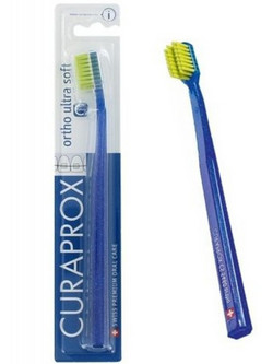 Curaprox Ortho CS 5460 Ultra Soft Οδοντόβουρτσα Μπλε Κίτρινη