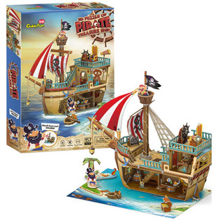 Παιδικό Puzzle CubicFun 3D Pirate Treasure Ship 157 Κομμάτια